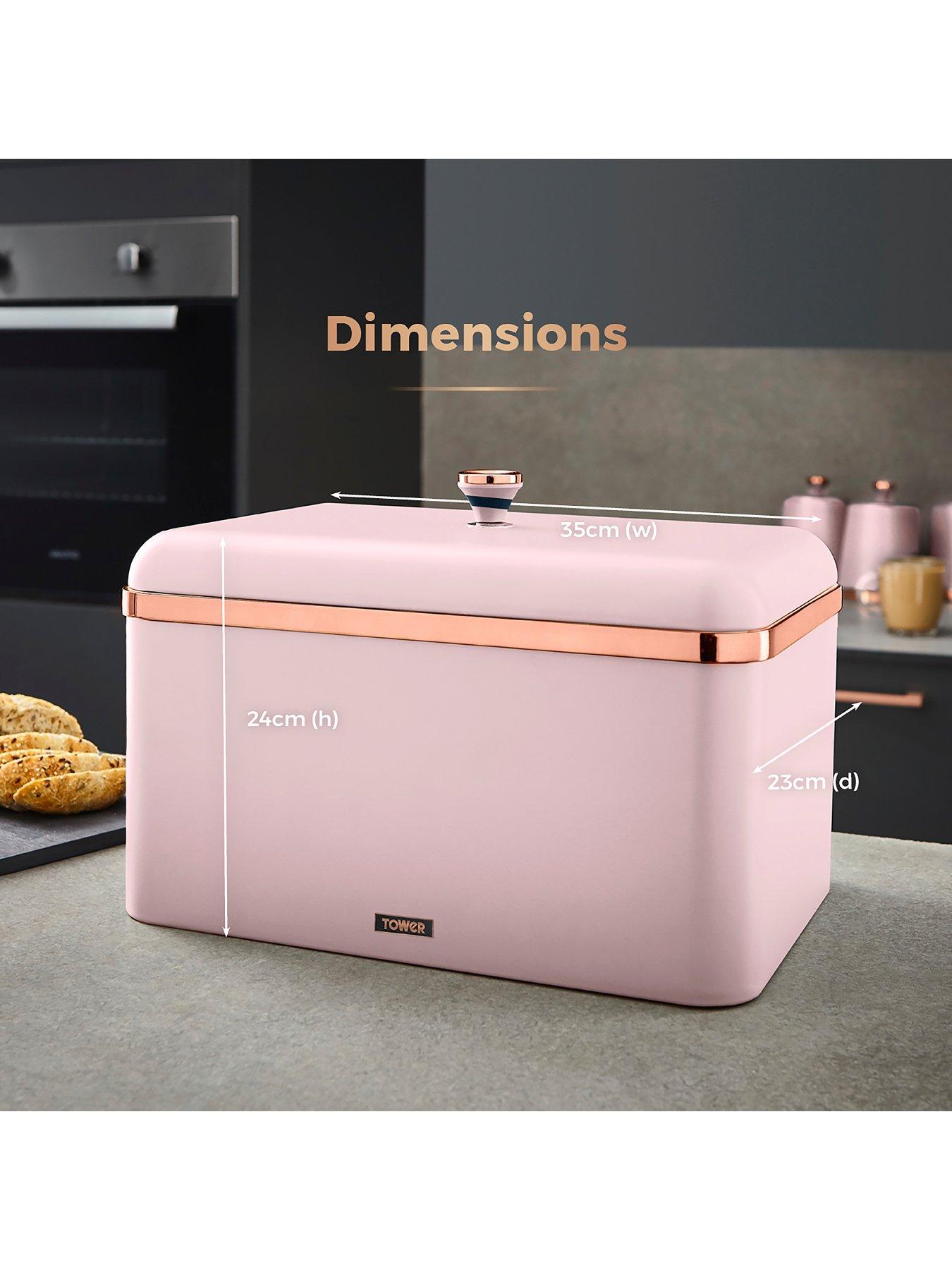 Tower Cavaletto Bread Bin Pink Littlewoods