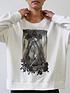  image of religion-inconceivable-skull-graphic-sweat-white