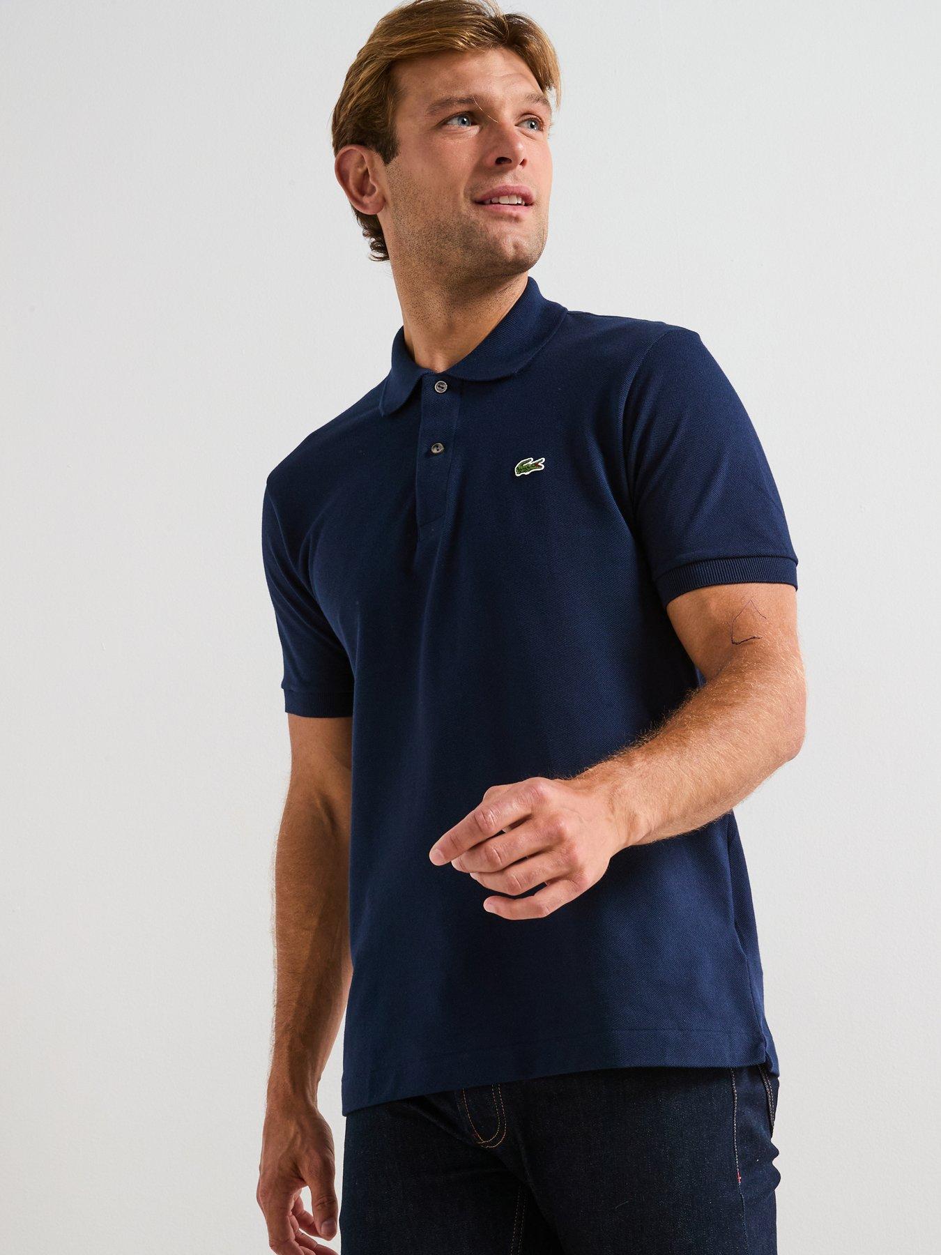 Lacoste Classic L1212 Pique Polo Shirt Navy Littlewoods