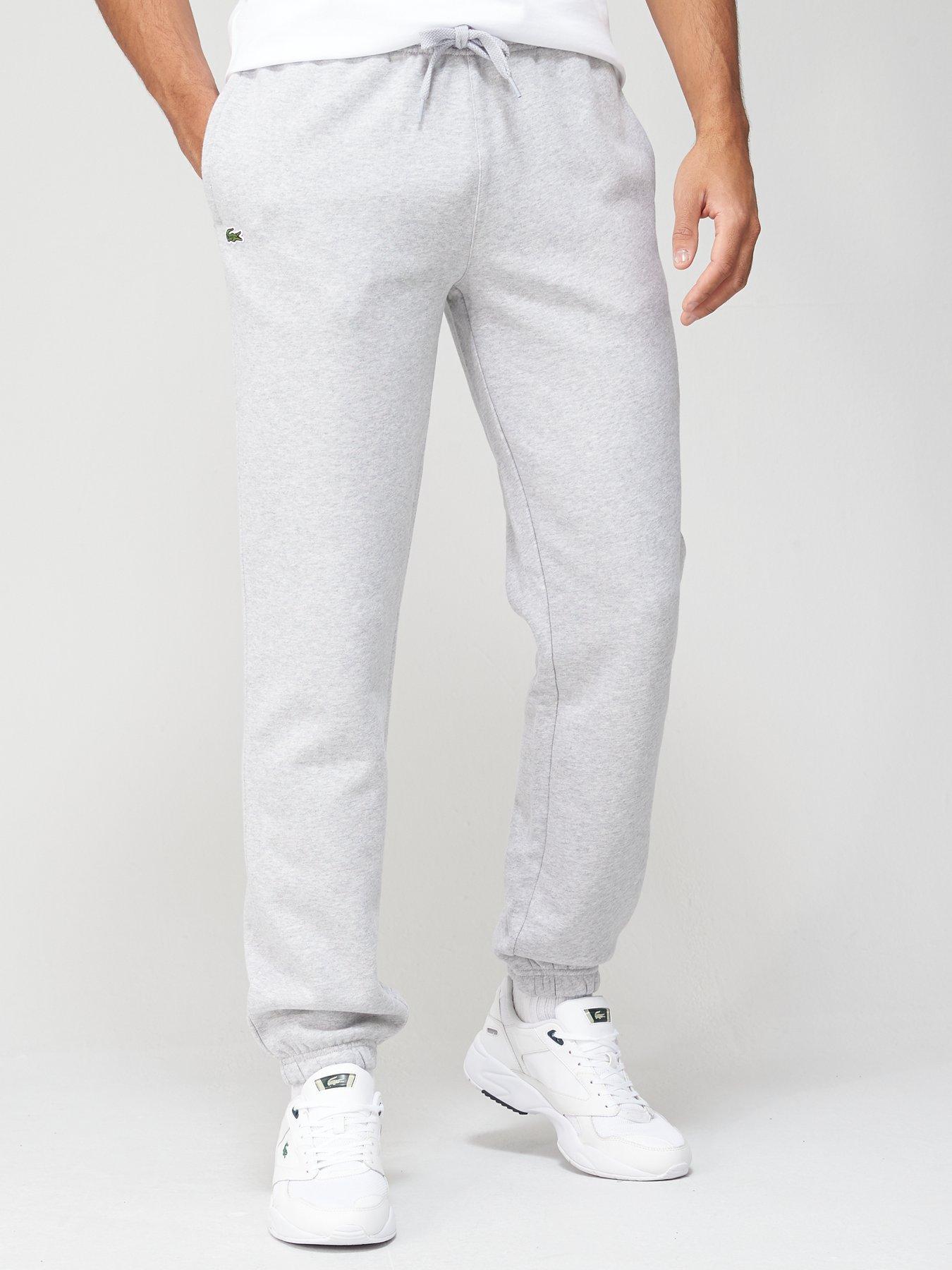 lacoste sport jogging bottoms grey