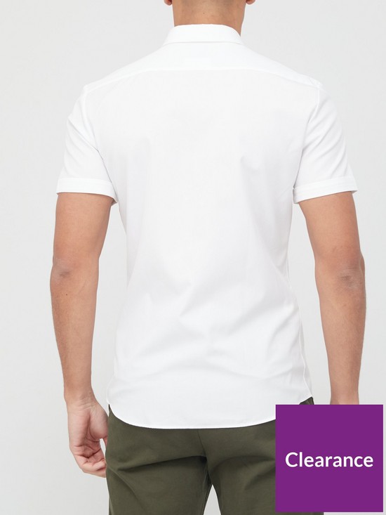 stillFront image of hugo-epson-w-red-patch-logo-short-sleeve-shirt-whitenbsp