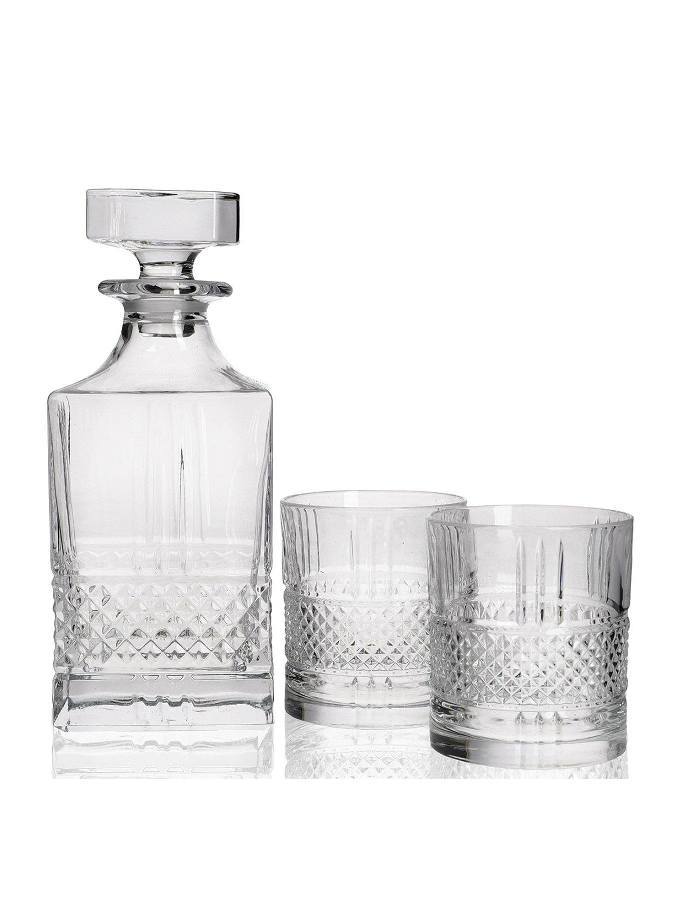 Maxwell Williams Verona Crystalline Whisky Decanter Set Littlewoods Com
