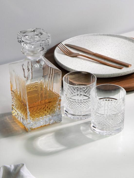 stillFront image of maxwell-williams-verona-crystalline-whisky-decanter-set