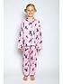  image of minijammies-girls-mini-me-ariana-unicorn-long-sleeve-pyjamas-pink