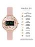  image of radley-series-3-smart-watch-with-blush-floral-print-screen-and-pink-strap-ladies-watch