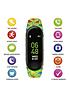 image of tikkers-activity-tracker-digital-dial-green-dinosaur-print-silicone-strap-kids-watch
