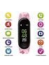  image of tikkers-activity-tracker-digital-dial-pink-butterfly-print-silicone-strap-kids-watch