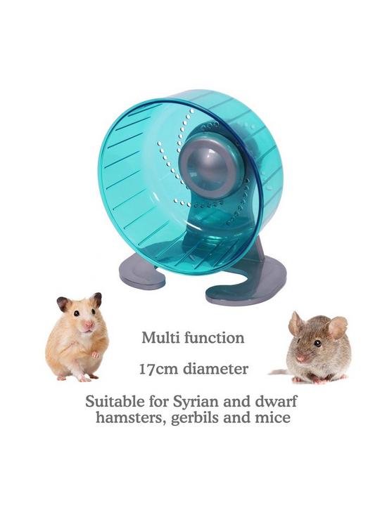 stillFront image of rosewood-pico-small-animal-exercise-wheel-teal