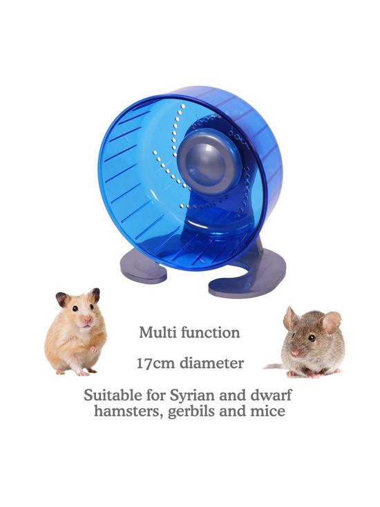 stillFront image of rosewood-pico-small-animal-exercise-wheel-blue