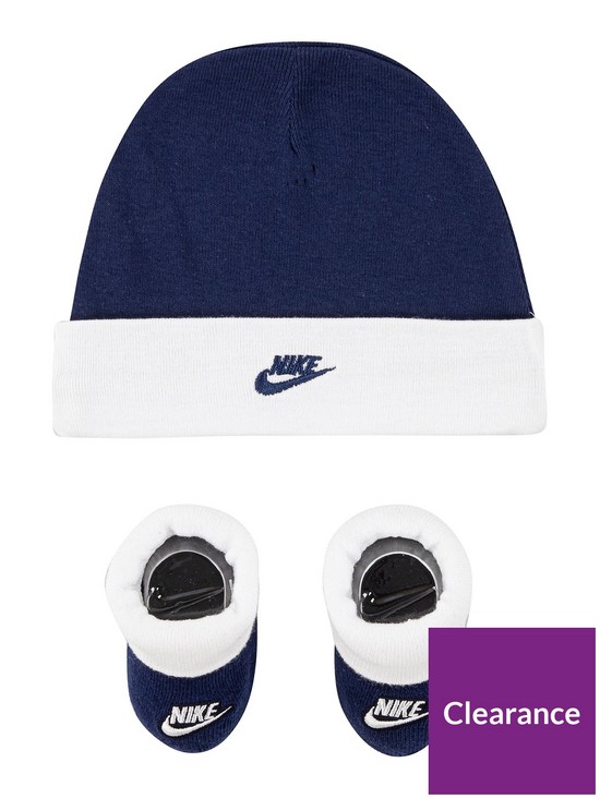 front image of nike-younger-boy-futura-hat-and-bootie-blue