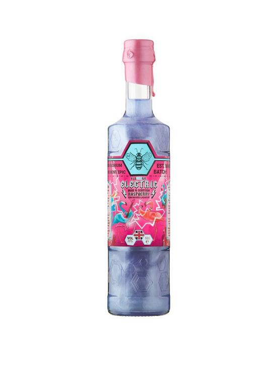front image of zymurgorium-flagingo-electric-blue-raspberry-gin-liqueurnbsp50cl
