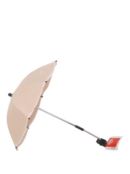 front image of my-babiie-blush-pushchair-parasol