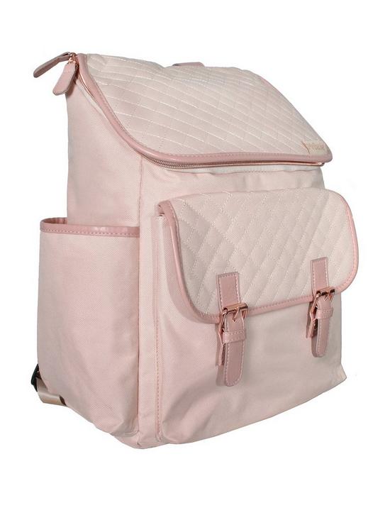 stillFront image of my-babiie-billie-faiers-blush-backpack-changing-bag