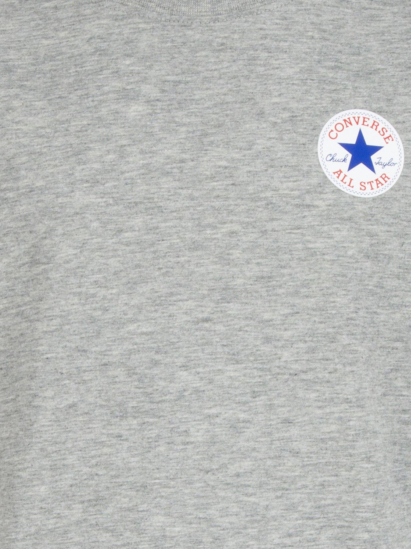  image of converse-older-boys-short-sleevenbspprinted-chuck-taylor-patch-t-shirt-grey
