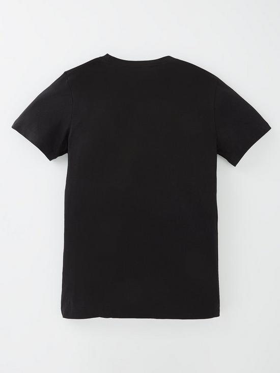 back image of converse-older-boy-short-sleeve-printed-chuck-taylor-patch-t-shirt-black