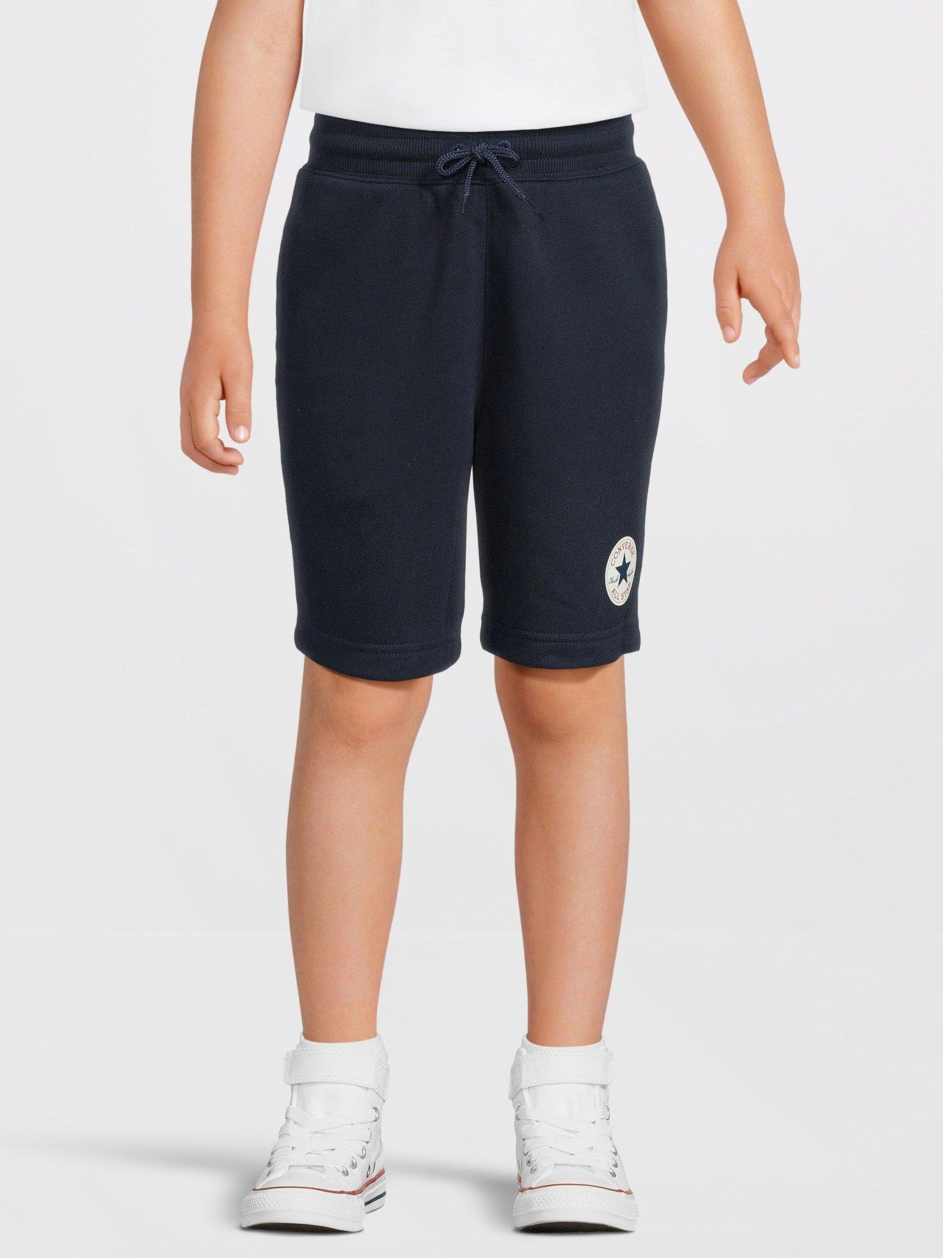 Converse Older Boys Printed Chuck Patch Shorts Navy littlewoods