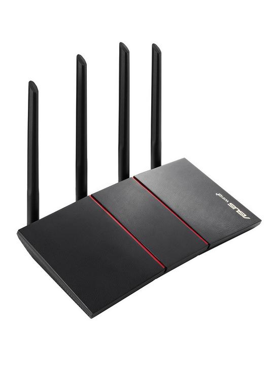 stillFront image of asus-rt-ax55-wifi-6-ax1800-dual-band-mesg-gigabit-router