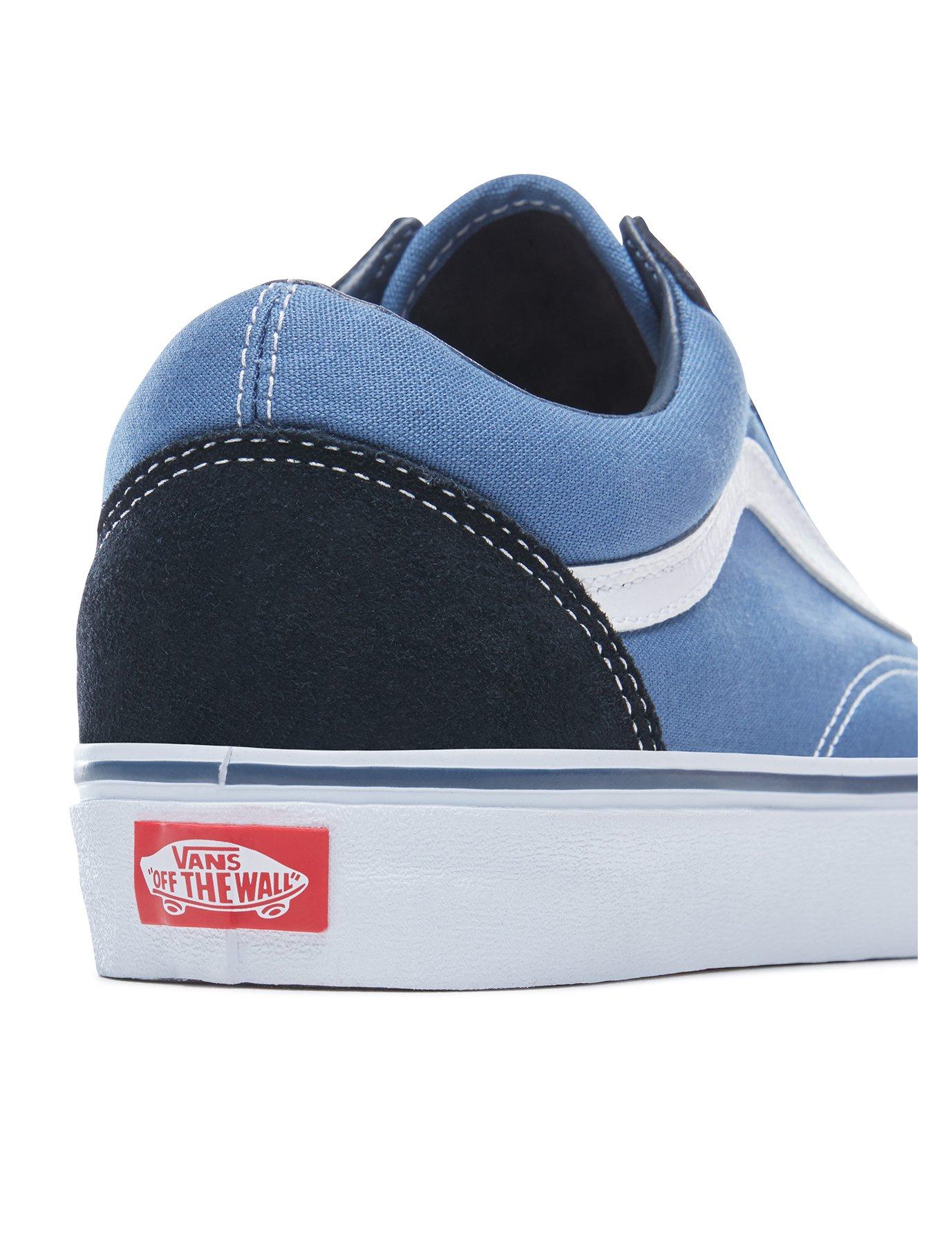 stillFront image of vans-mens-old-skool-trainers-bluenavywhite