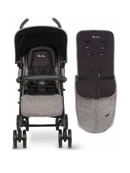 front image of silver-cross-reflex-brompton-stroller-amp-footmuff-save-pound50