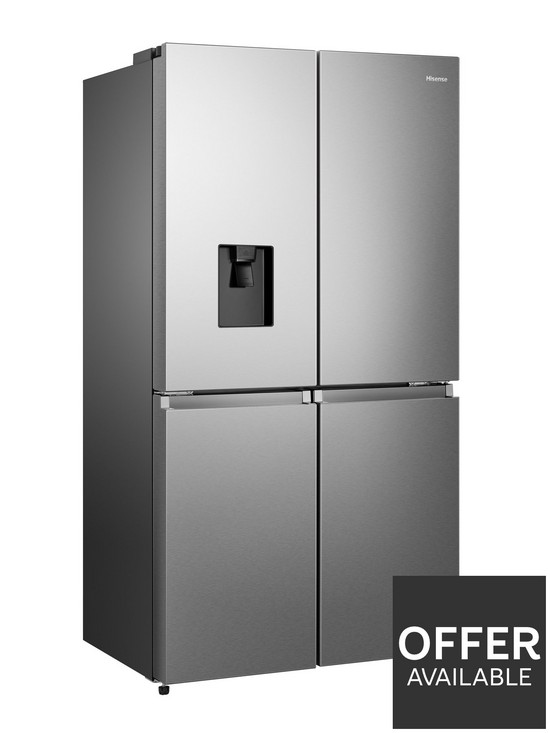 stillFront image of hisense-rq758n4swi1-91cm-width-total-no-frost-american-fridge-freezer-pure-flat-design