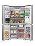  image of hisense-rq758n4swi1-91cm-width-total-no-frost-american-fridge-freezer-pure-flat-design