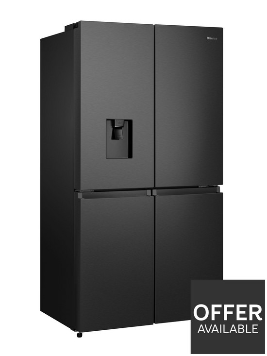 stillFront image of hisense-rq758n4swf1-91cm-width-total-no-frost-american-fridge-freezer-pure-flat-design