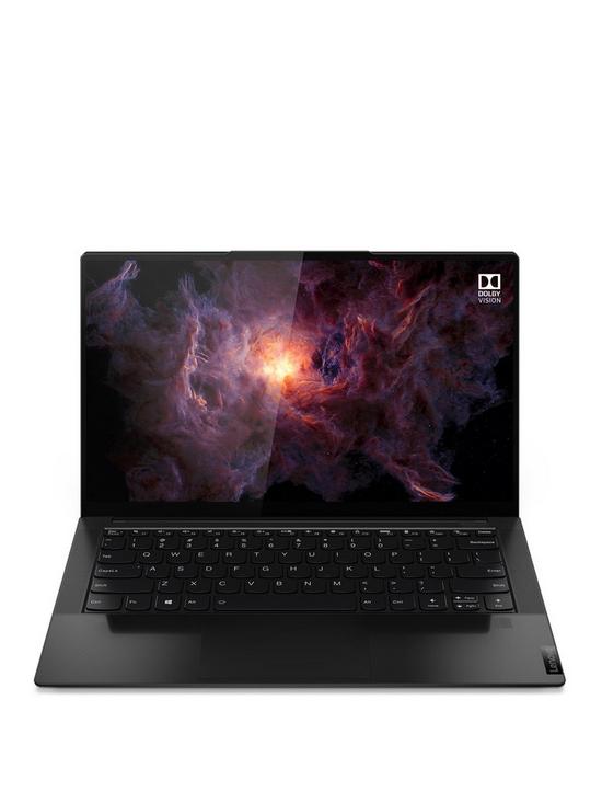 front image of lenovo-yoga-slim-9i-4k-laptop-14in-uhdnbspintel-core-i7-1165g7nbsp16gb-ramnbsp512gb-ssdnbsp--black