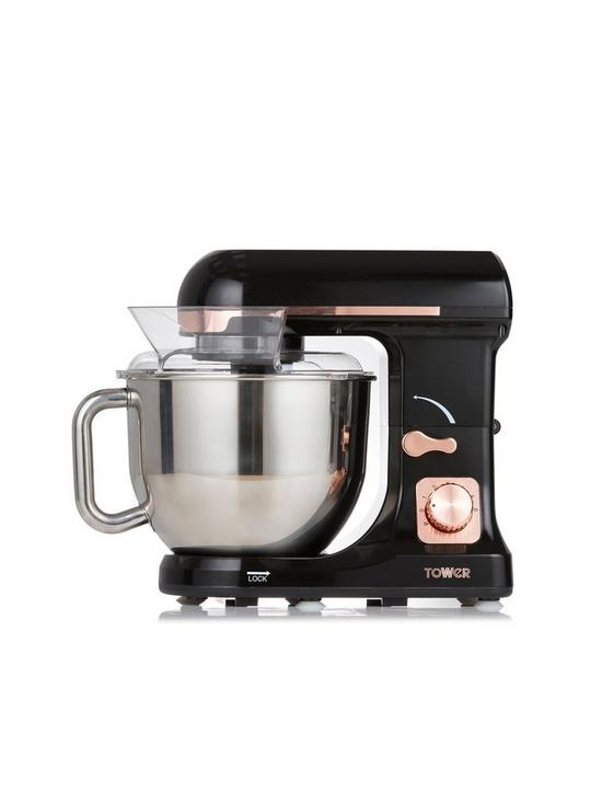 front image of tower-1000w-stand-mixer-rose-gold