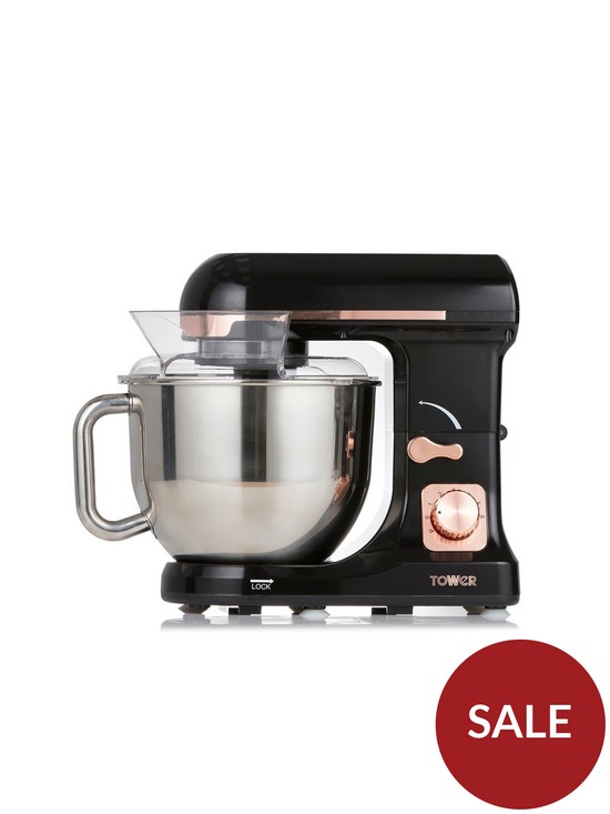 front image of tower-1000w-stand-mixer-rose-gold