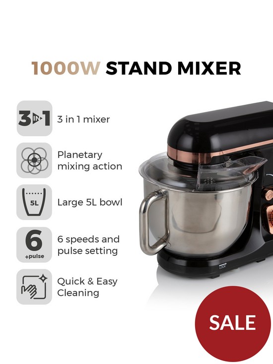 stillFront image of tower-1000w-stand-mixer-rose-gold