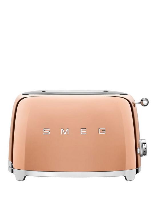 front image of smeg-2-slice-toaster-rose-gold-special-edition