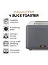  image of tower-cavaletto-4-slice-toaster-grey-amp-rose-gold