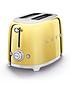  image of smeg-2-slice-toaster-gold-special-edition