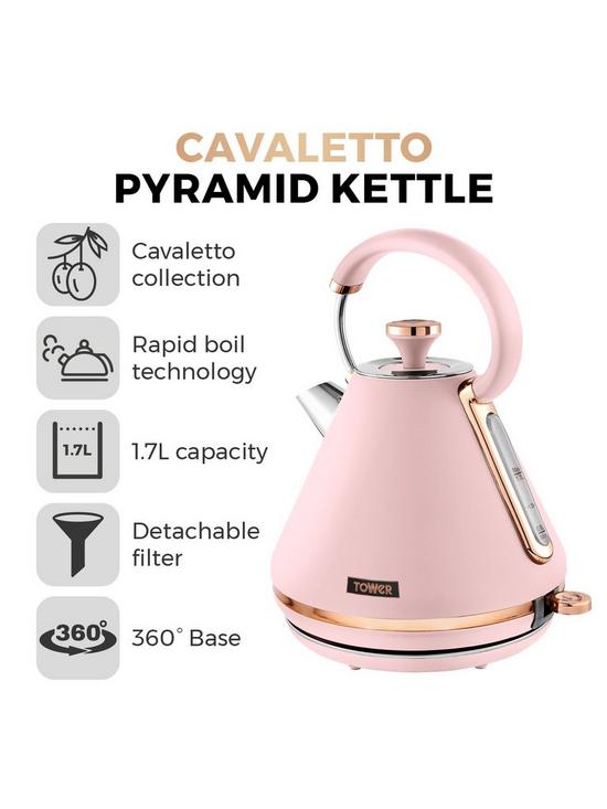 stillFront image of tower-cavaletto-17l-pyramid-kettle-pink