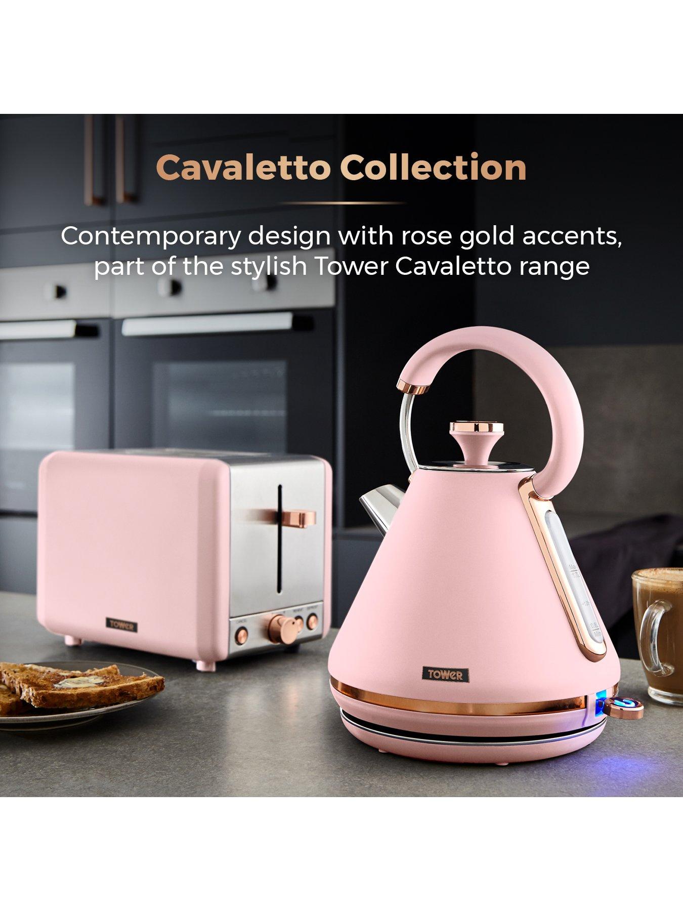 Pink kettle shop and toaster