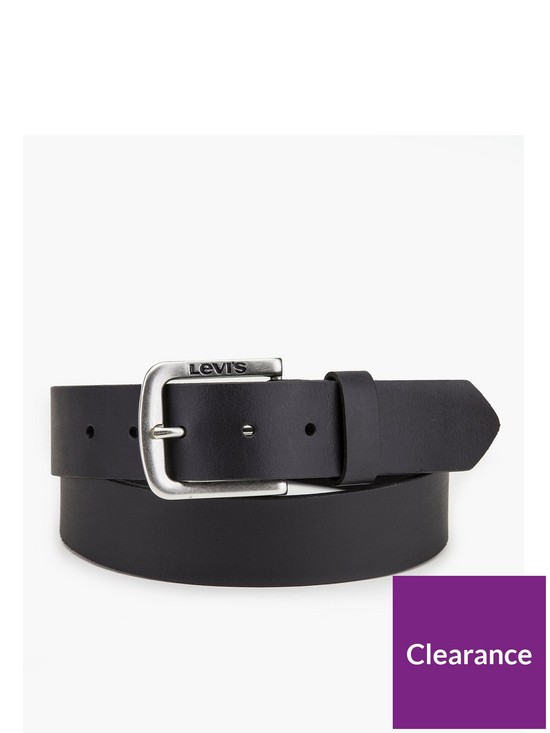 front image of levis-seine-leather-belt-blacknbsp