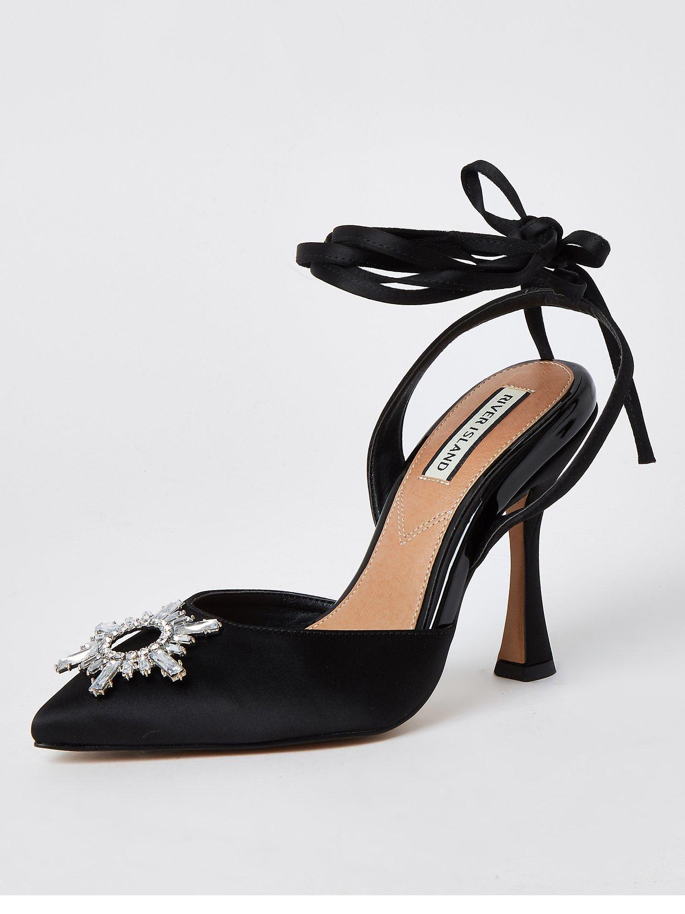 river island white court shoes