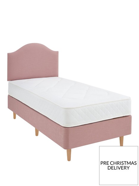 shire-beds-princess-divan-with-headboard-and-mattress-pink