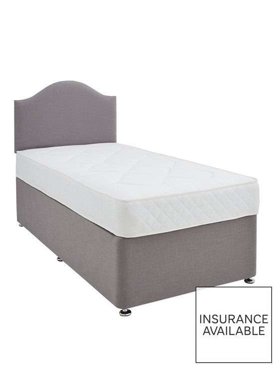 front image of shire-beds-14-inch-base-divan-with-headboard-and-mattress-grey