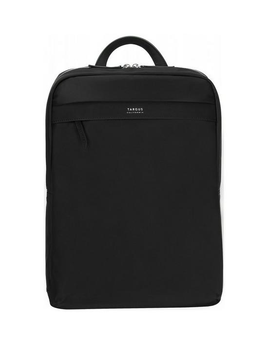 front image of targus-15-inch-newport-ultra-slim-backpack-black
