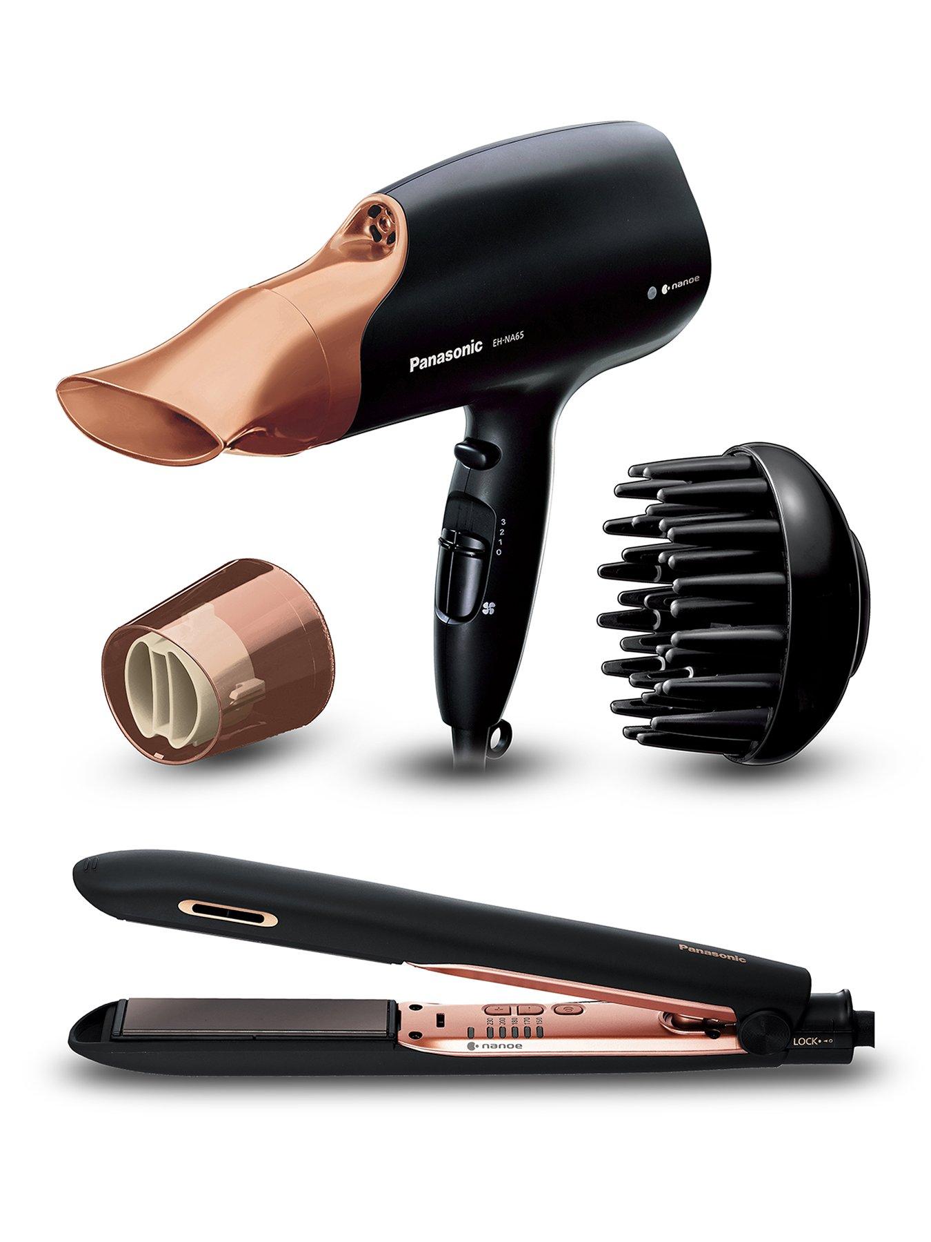 Panasonic NA65 Rose Gold Hair Dryer  &  HS99 Rose Gold Hair Straightener Bundle