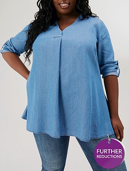 v-by-very-curve-soft-touch-denim-tunic-blue