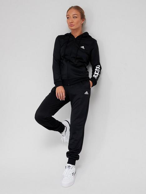 adidas-sportswear-linear-tracksuit-black
