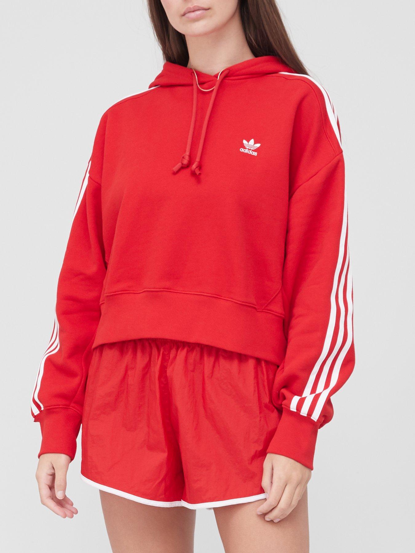 adidas short hoodie women's