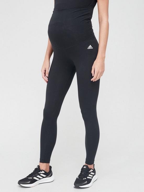 front image of adidas-maternity-legging-blacknbsp