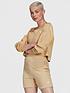  image of adidas-originals-relaxed-risque-velour-off-shoulder-sweater-beige