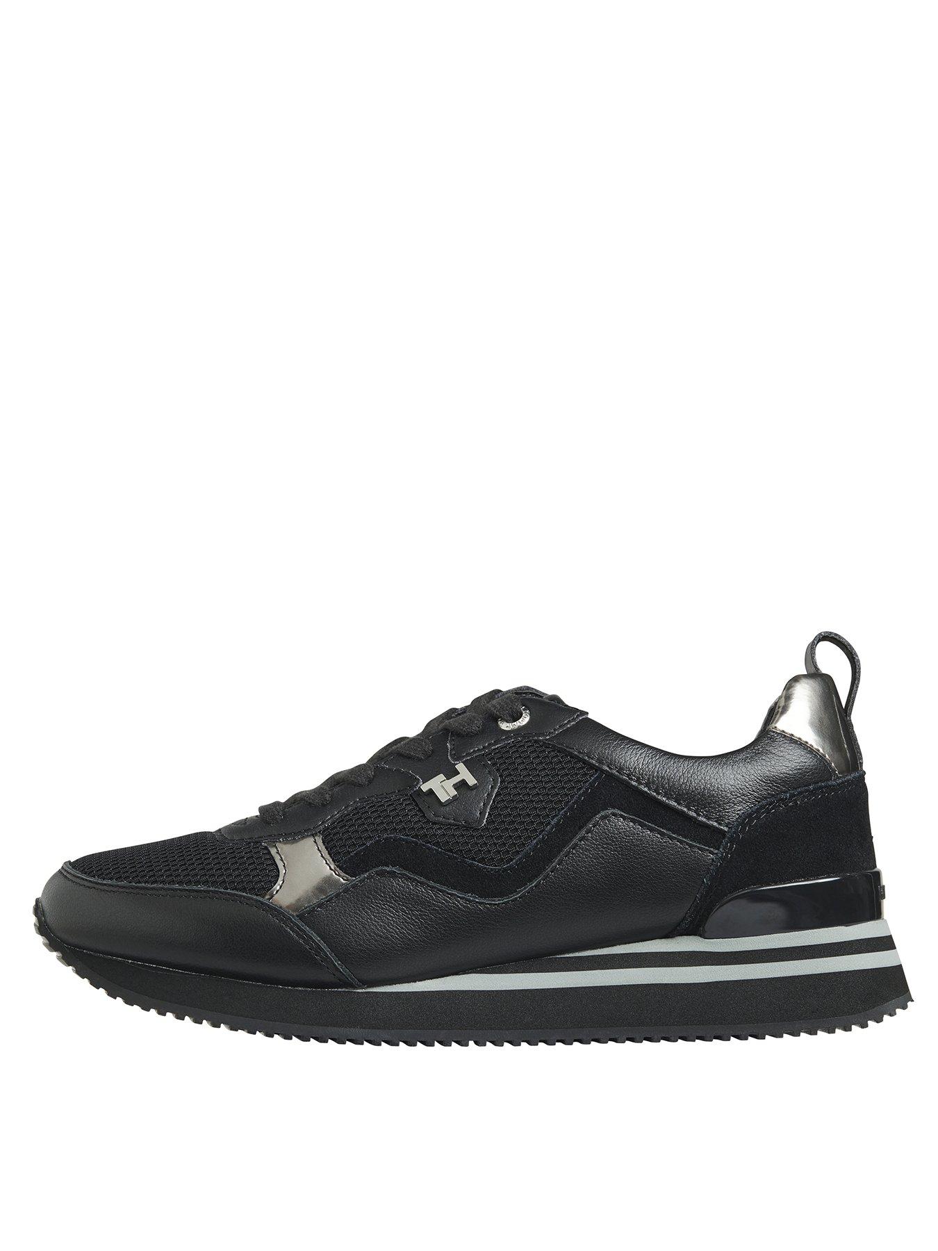 tommy hilfiger metallic city trainer