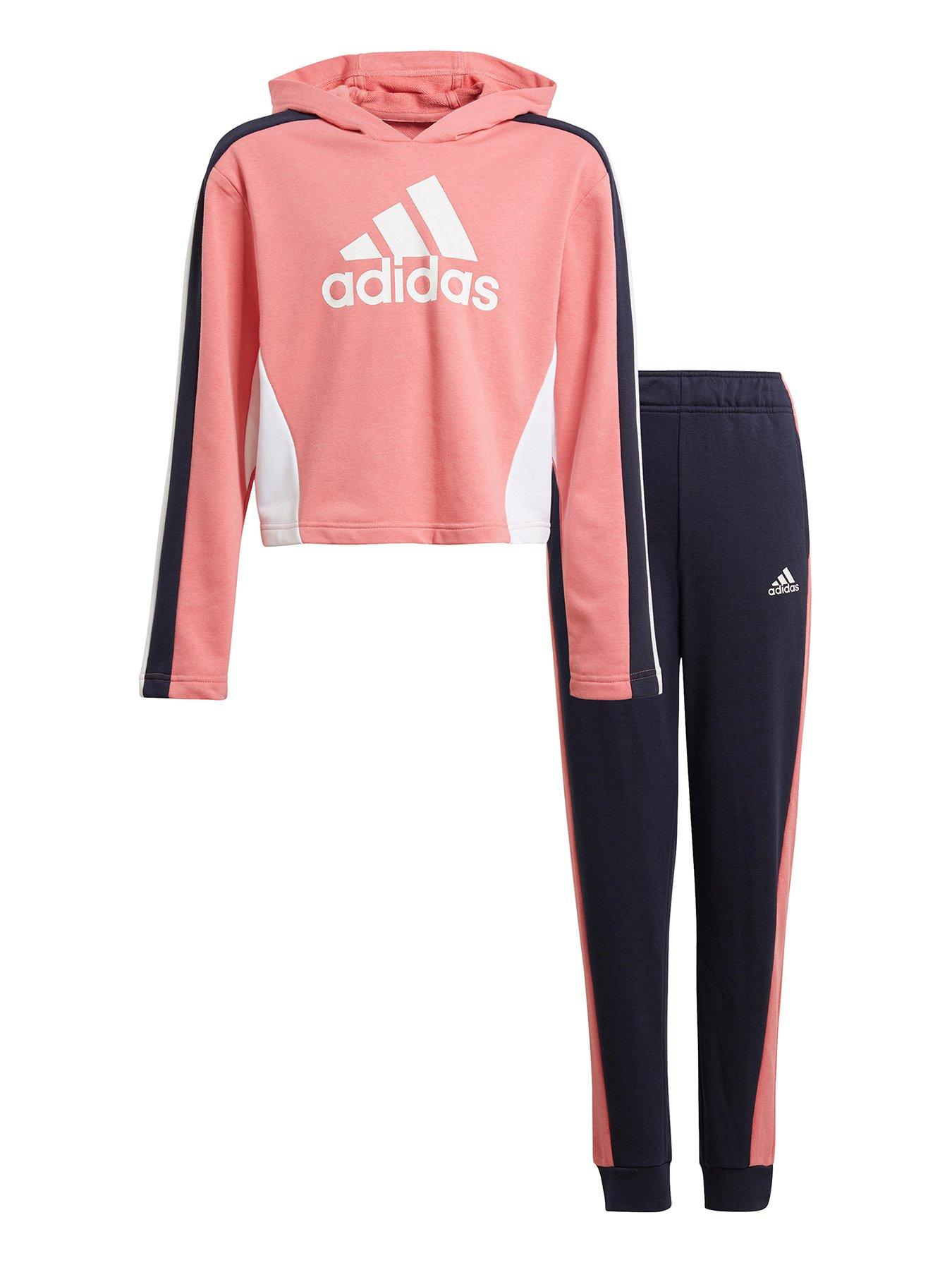 adidas pink jogging suit