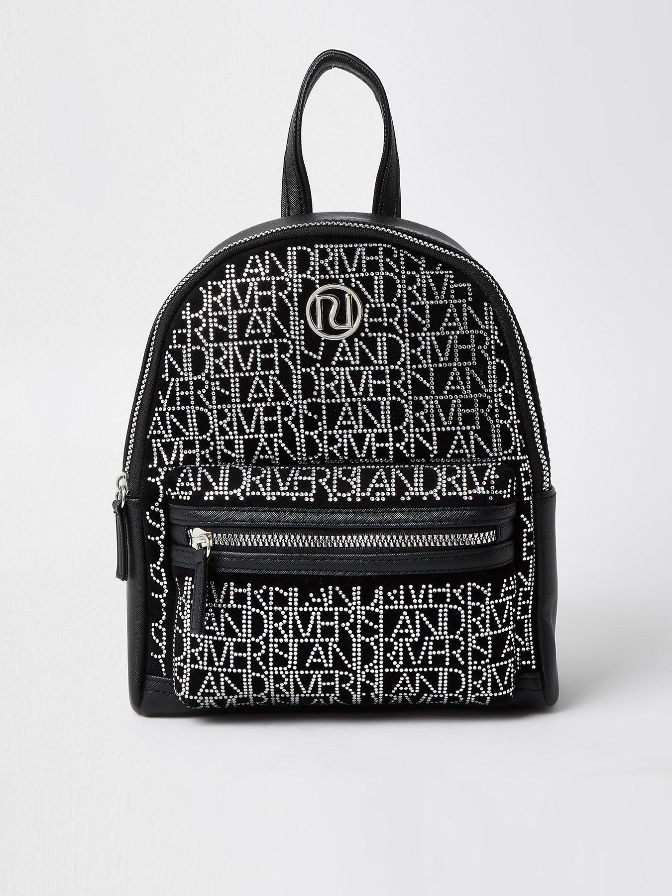 river island glitter backpack