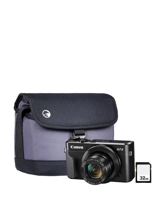 front image of canon-powershot-g7x-mk-ii-camera-inc-case-and-32gb-sd-memorynbspcard